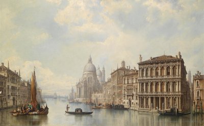 Venise, vue sur Santa Maria della Salute - Ludwig Hermann